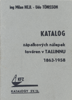 Obal katalogu ZN tovren v Tallinnu 1863 - 1958
