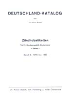 Obal katalogu Deutschland katalog Zndholzetiketten 1978-1980